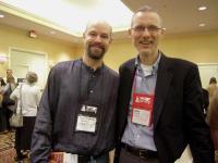 Northshire Bookstore's Chris Morrow and ABA's Dan Cullen